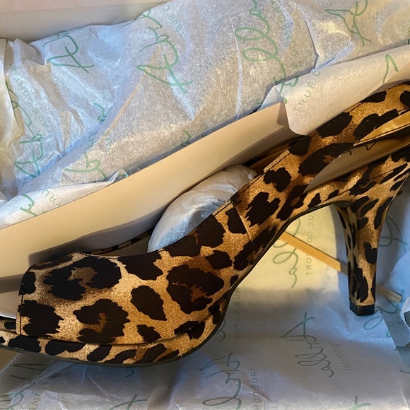 Abella Shoes Abella Vivica Slingback Heel Leopard Print 9 1 Poshmark